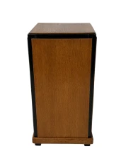 1930s Art Deco Modernist Pedestal in Oak with Black Lacquer